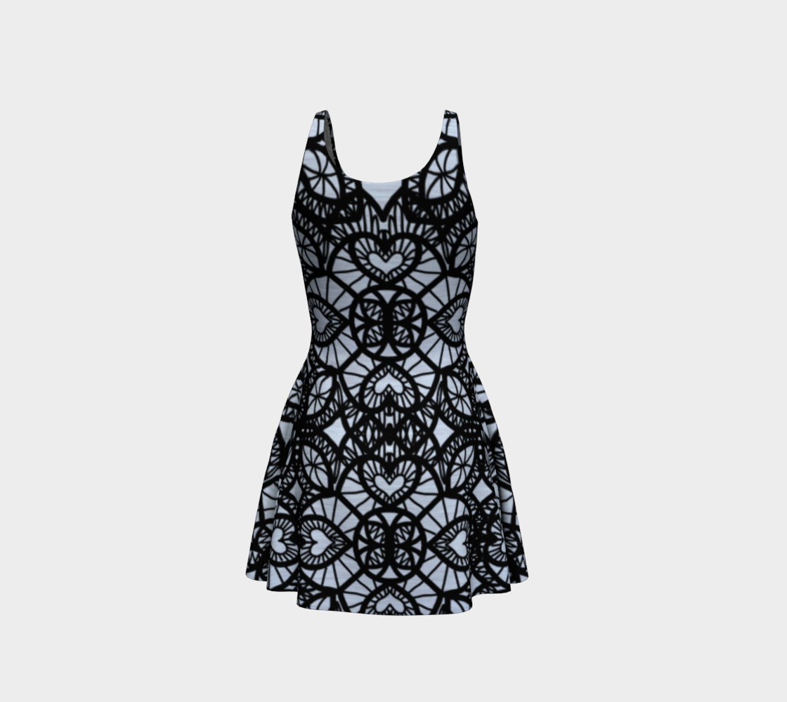 Heart Design Flare Dress preview #3