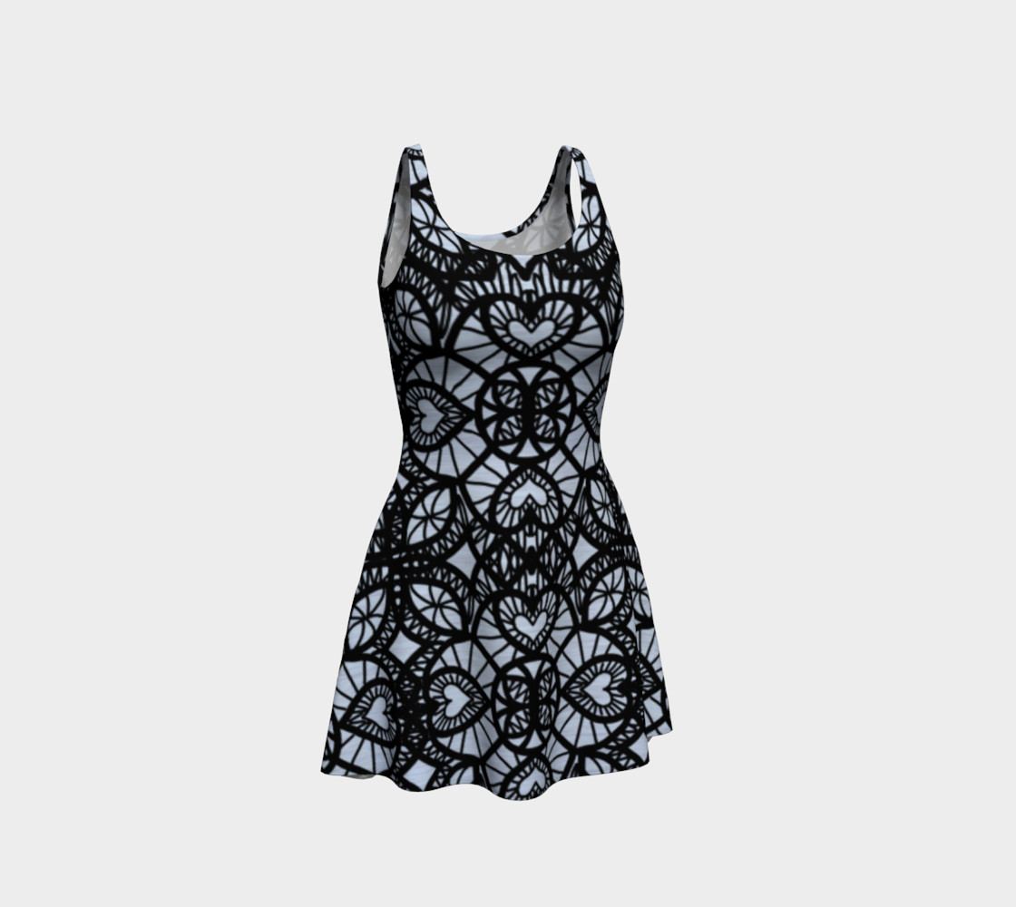 Heart Design Flare Dress preview #1