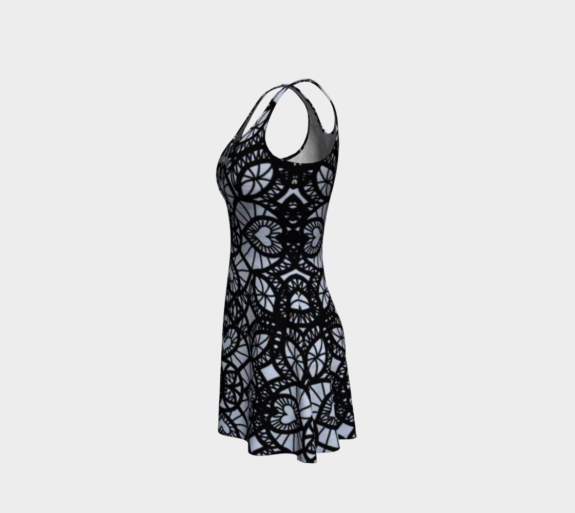 Heart Design Flare Dress preview #2