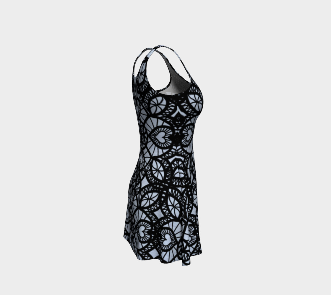 Heart Design Flare Dress preview #4