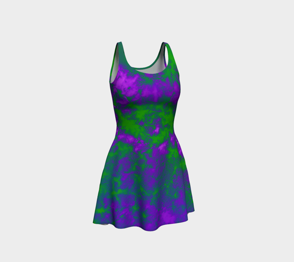 Tie-Dye Sky in Purple and Green preview #1
