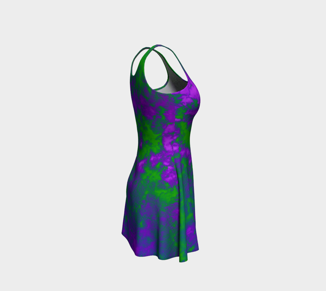 Tie-Dye Sky in Purple and Green preview #4