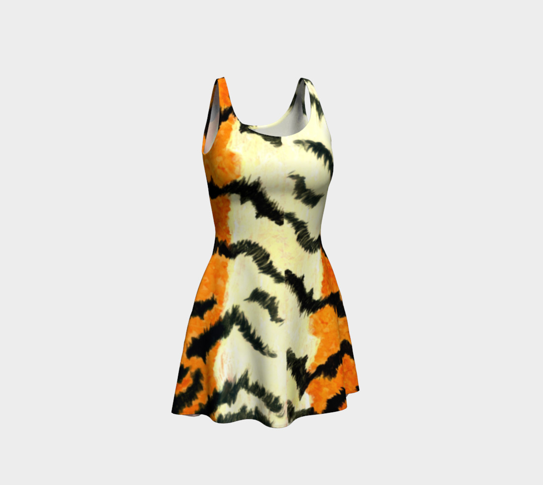 orange tiger dress