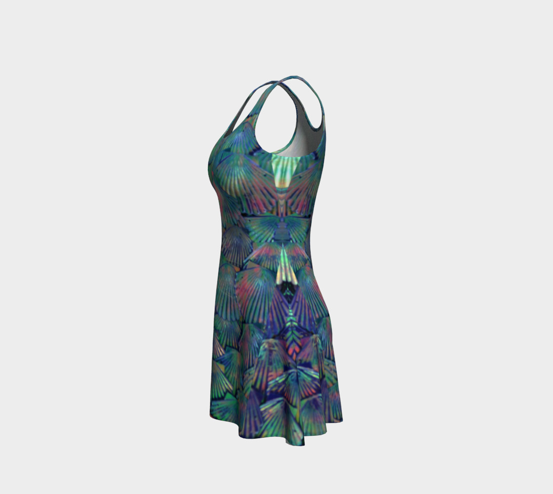 Neon Opal Large-Scale Mermaid Flare Dress preview #2