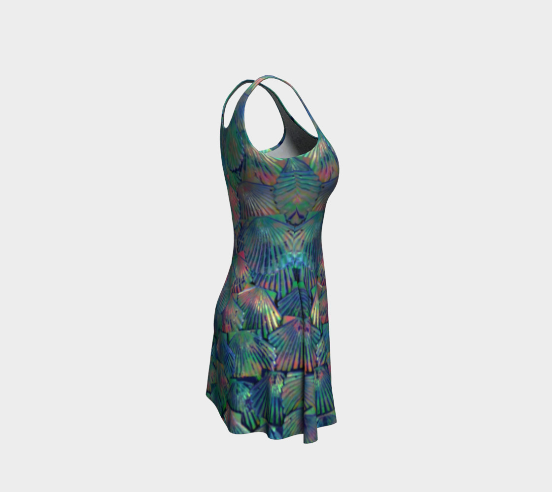 Neon Opal Large-Scale Mermaid Flare Dress preview #4