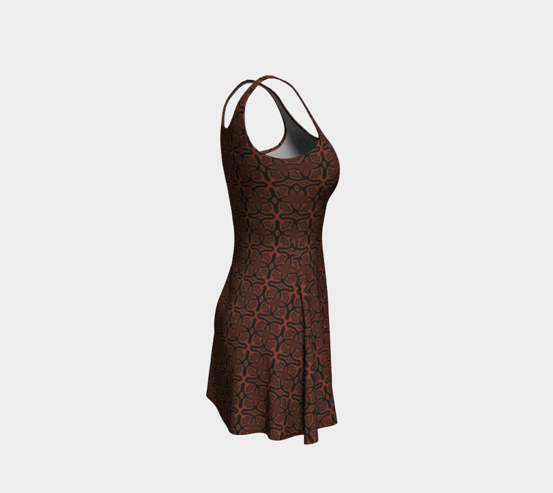 Fire Maze Tile Flare Dress preview #4