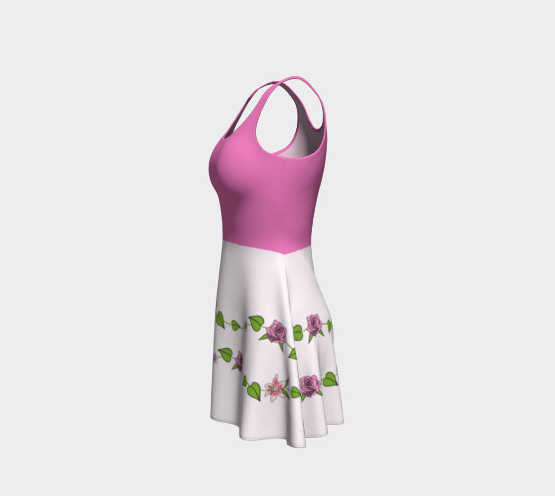 Bouquet of Flowers Flare Dress preview #2