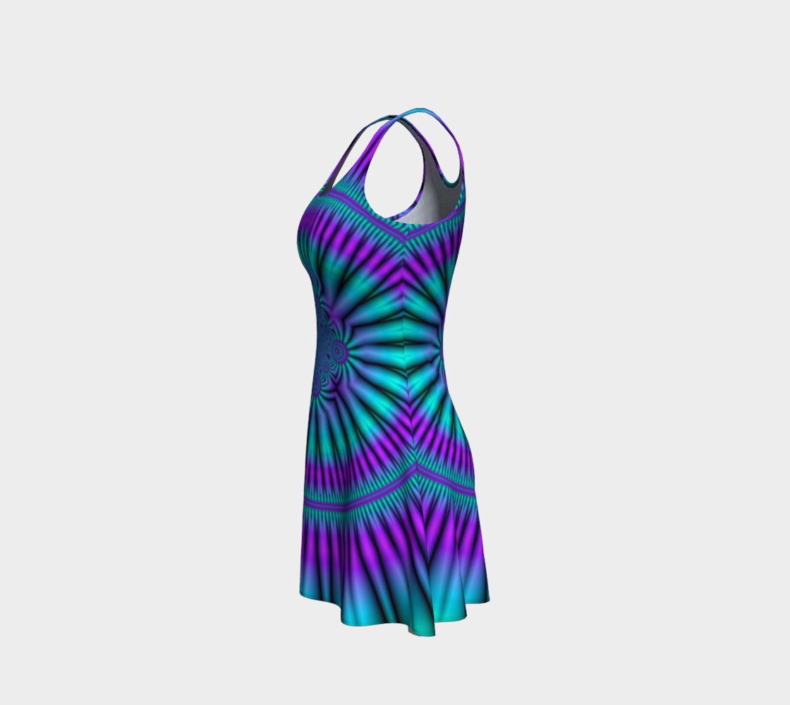 Purple and Teal Vortex Dress preview #2