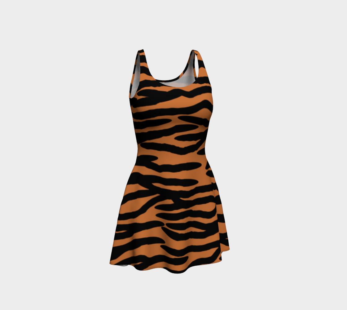Tiger Skin Pattern Flare Dress thumbnail #2