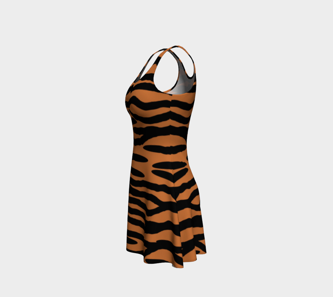 Tiger Skin Pattern Flare Dress preview #2