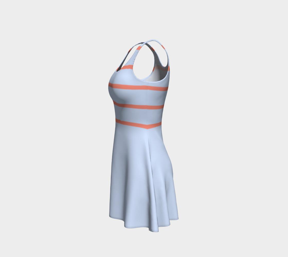 Light Blue and Coral Stripes preview #2