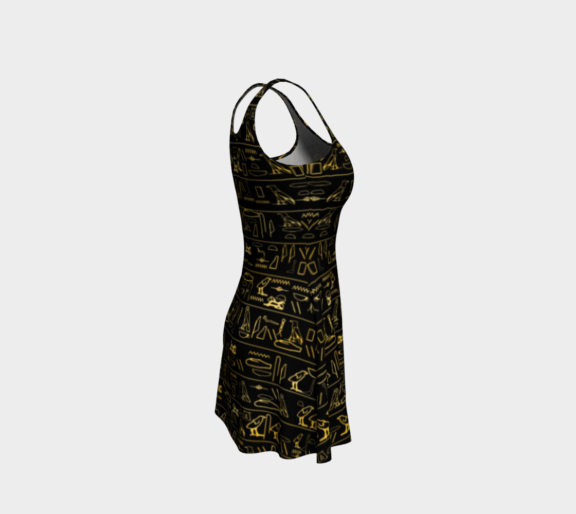 Hieroglyphic Flare Dress preview #4