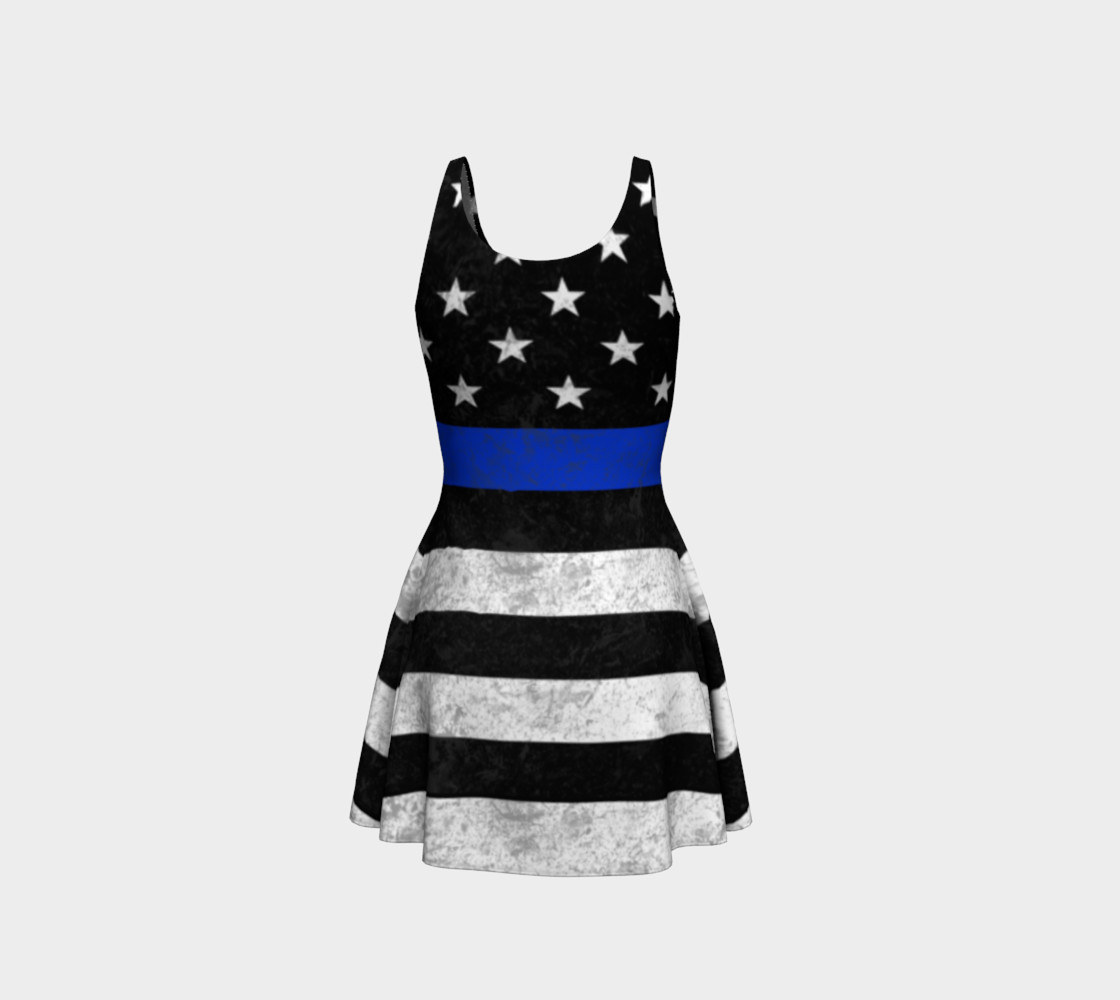 Those In Blue Flare Dress preview #3