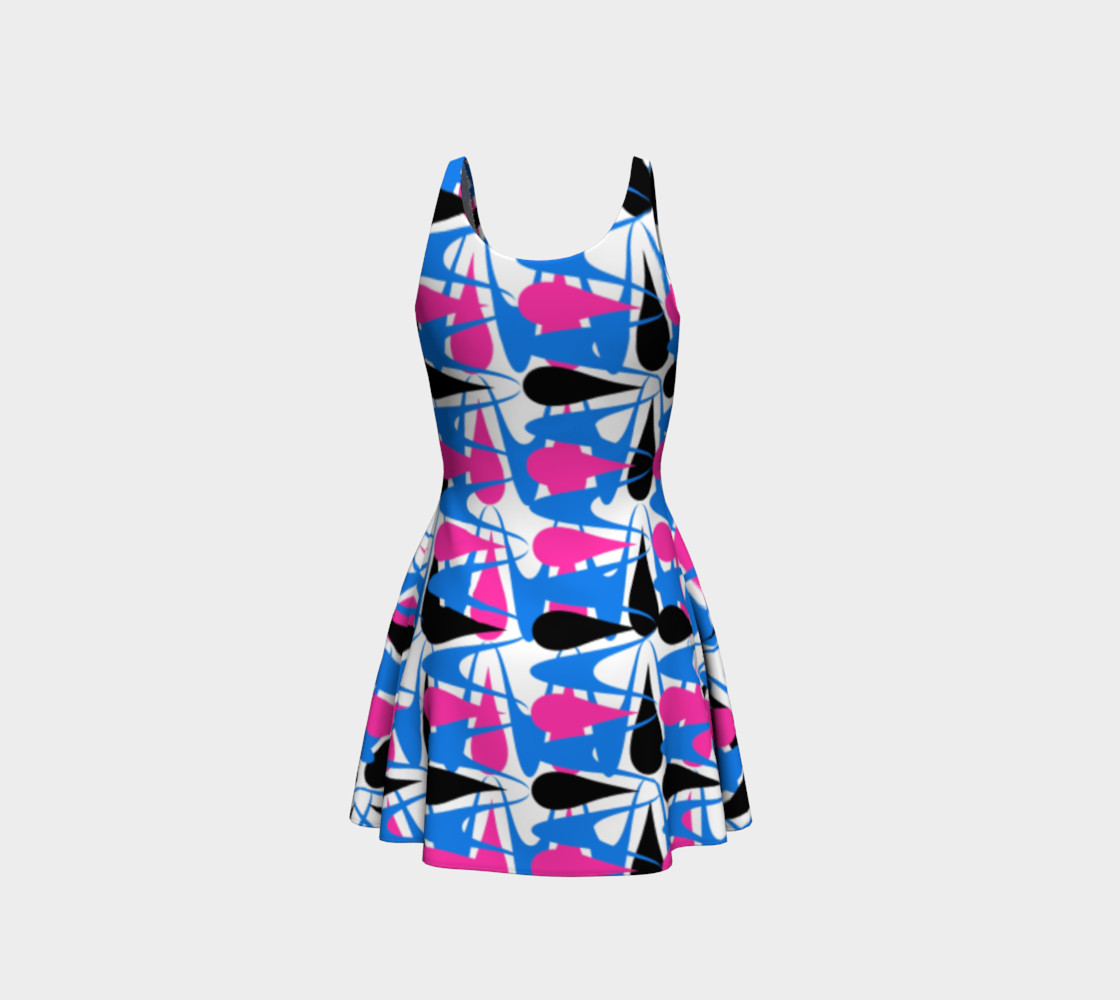 Geometric Funky Bold Bright Print preview #3