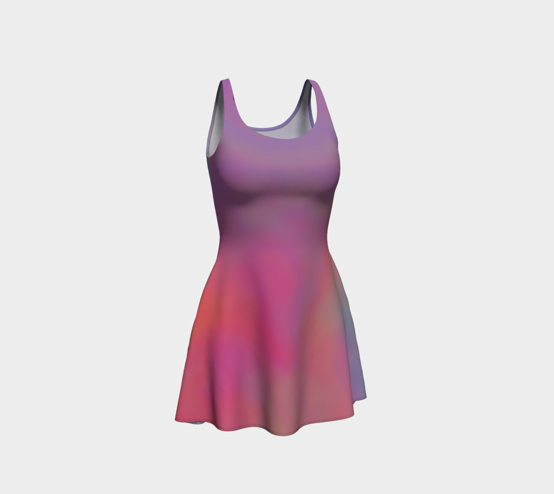 HEAVENLY HUES Flare Dress 3D preview