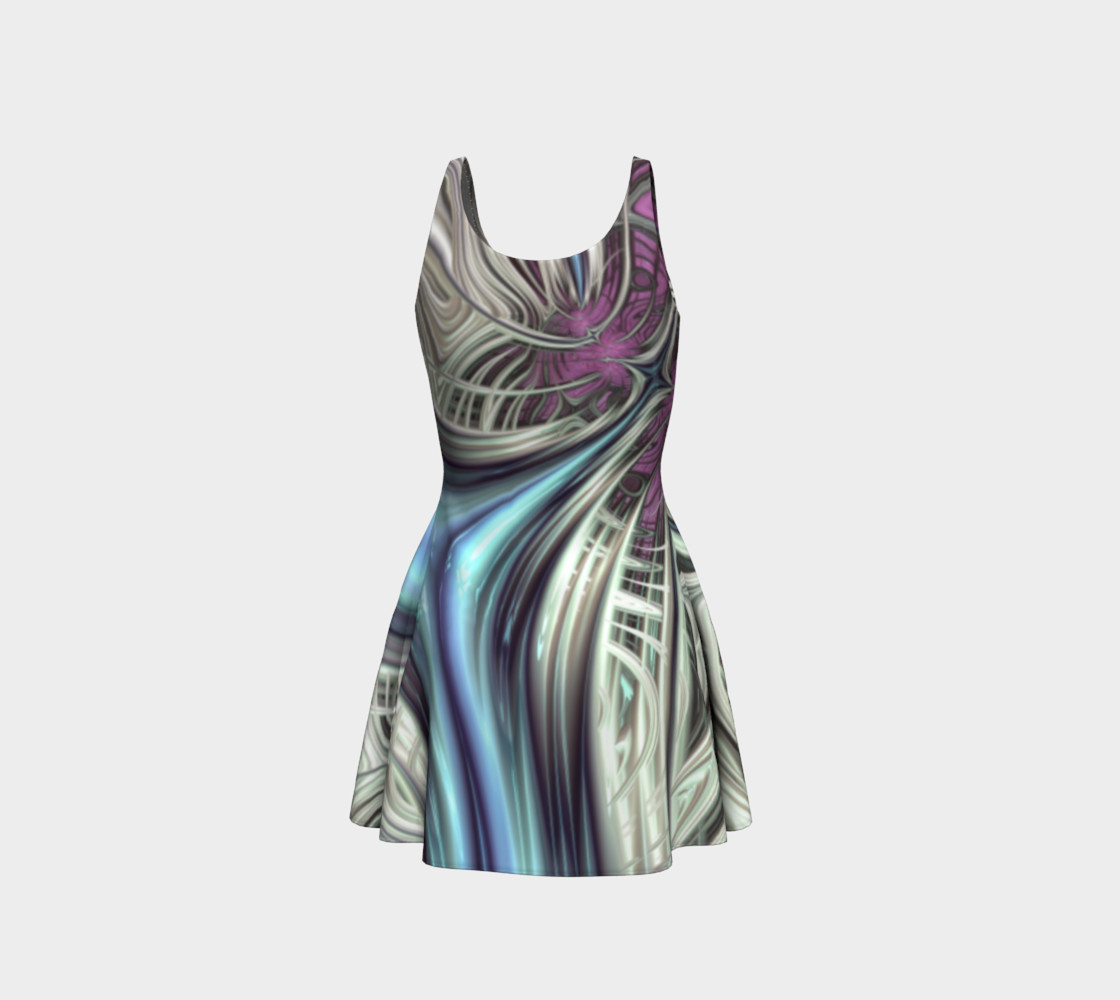 Cosmic Orchid Flare Dress preview #3