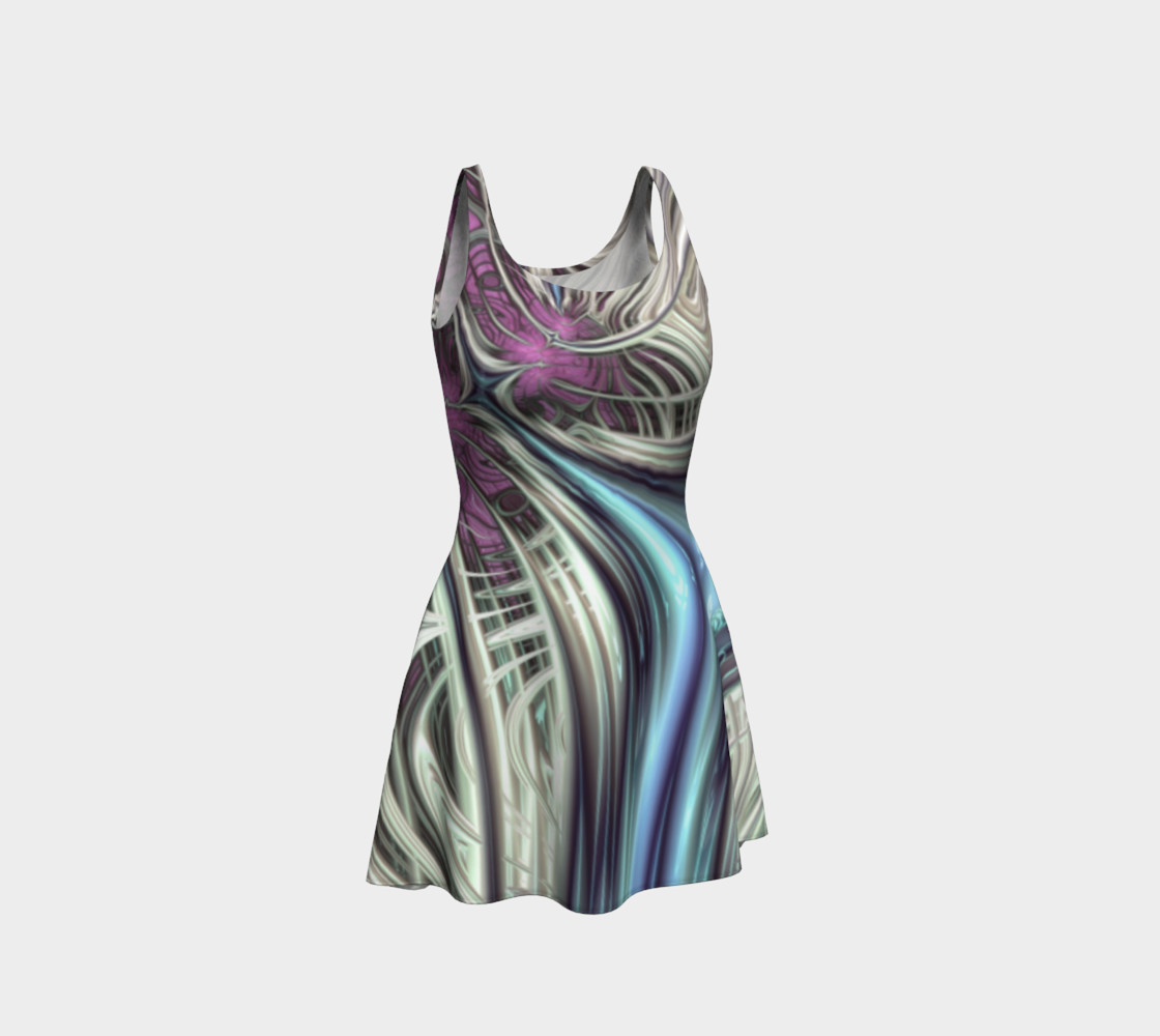 Cosmic Orchid Flare Dress preview #1