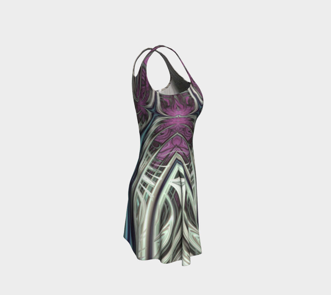 Cosmic Orchid Flare Dress preview #4
