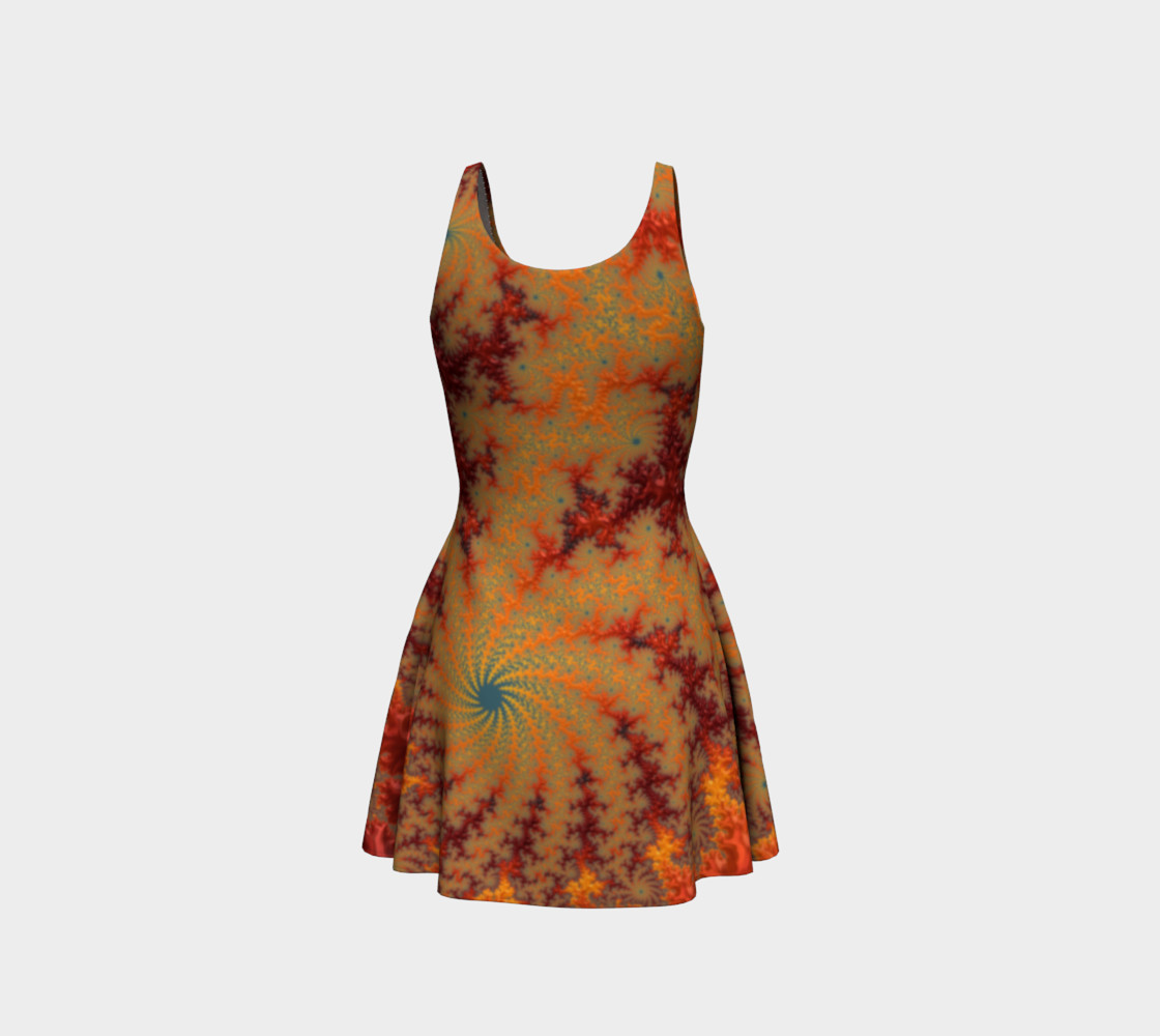 Crimson Alley Flare Dress preview #3