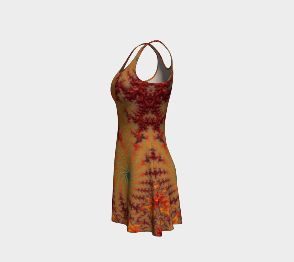 Crimson Alley Flare Dress preview #2