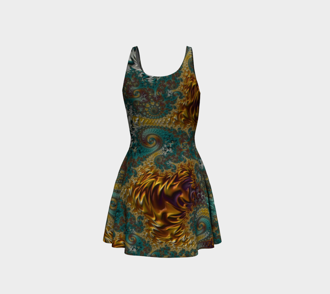 Marigold Garden Flare Dress preview #3