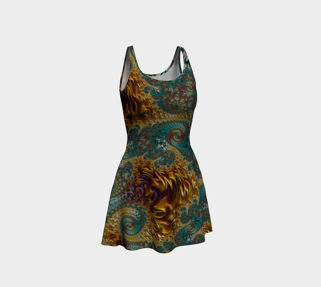 Marigold Garden Flare Dress preview #1