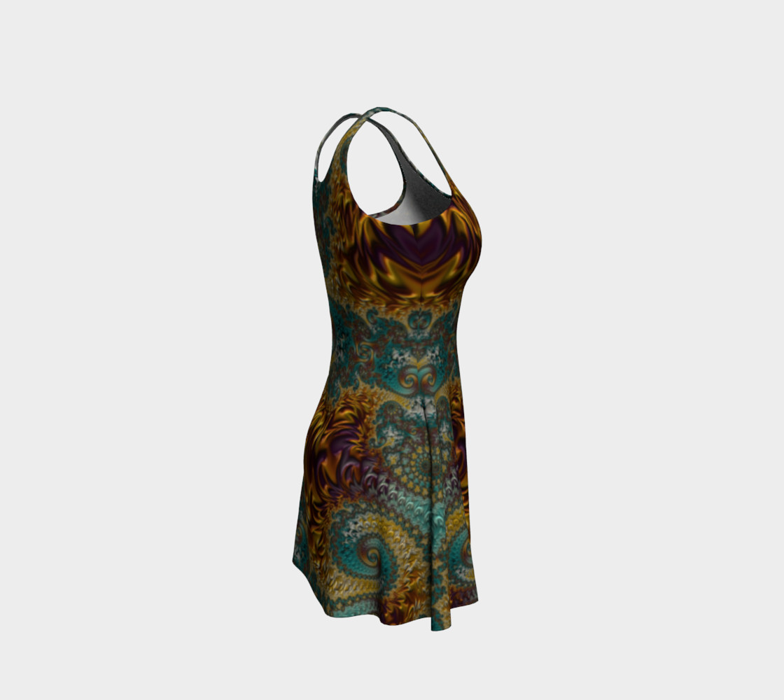 Marigold Garden Flare Dress preview #4