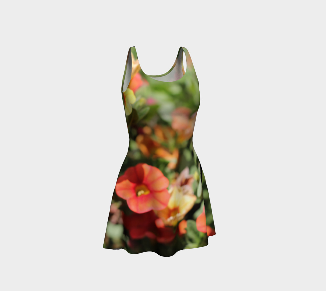Flowers II Flare Dress preview #1