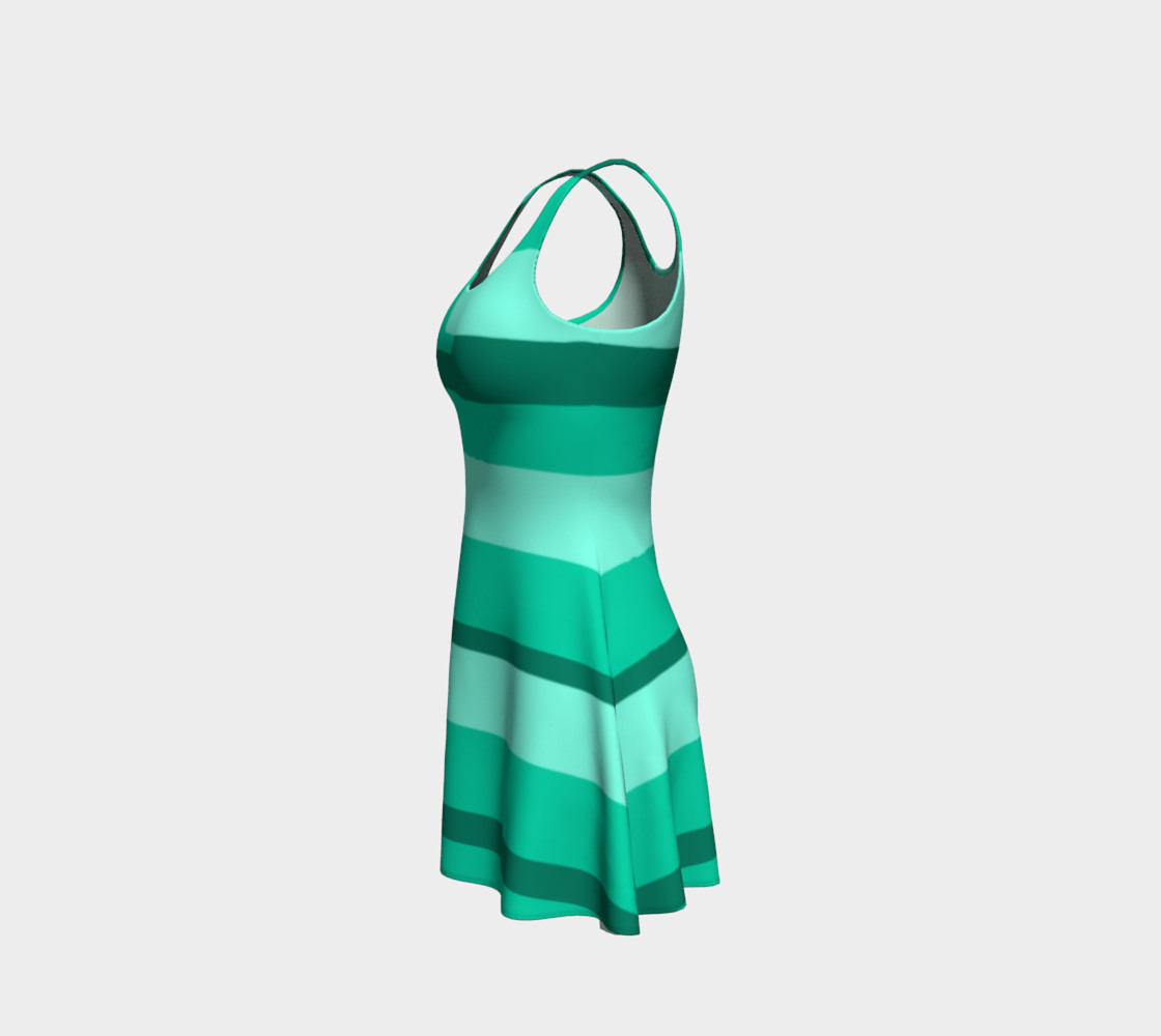 Teal Ocean Flare Dress preview #2