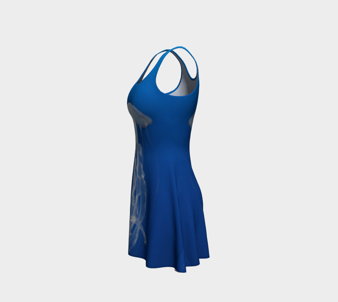 Light Blue Jellyfish Accent Flared Dress preview #2