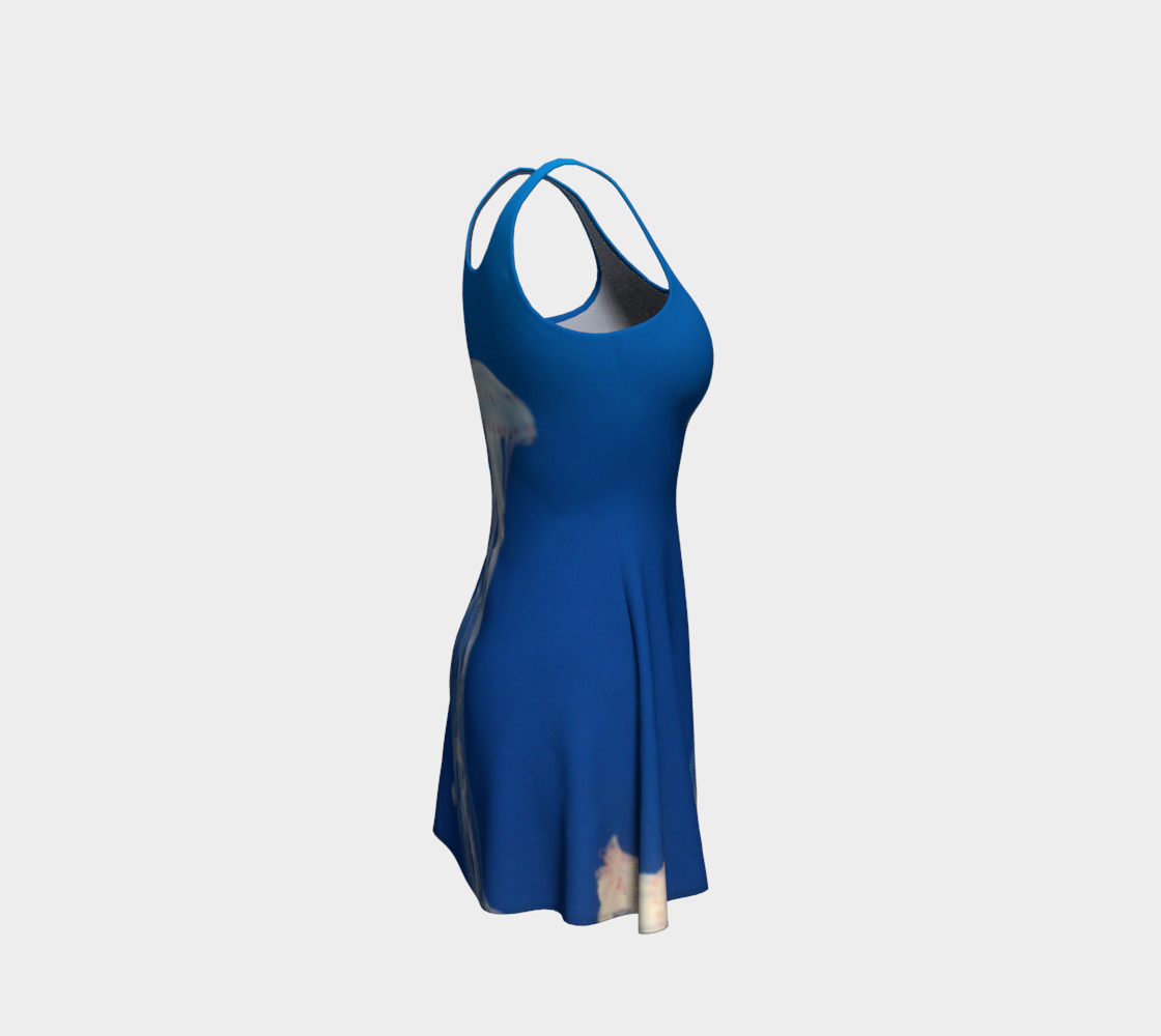 Light Blue Jellyfish Accent Flared Dress preview #4