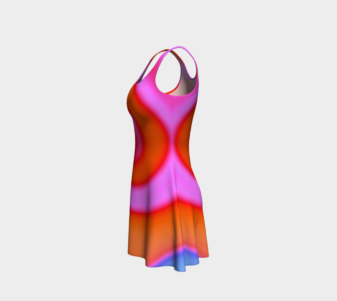 Bright Colorful Orange Pink Swirl Abstract preview #2