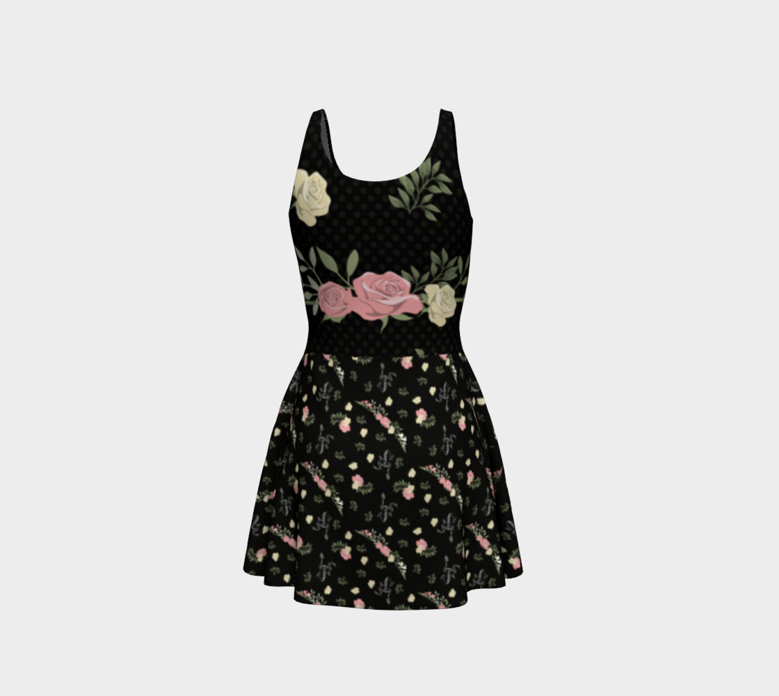 Vintage Roses and Frogs Summer Dress preview #3