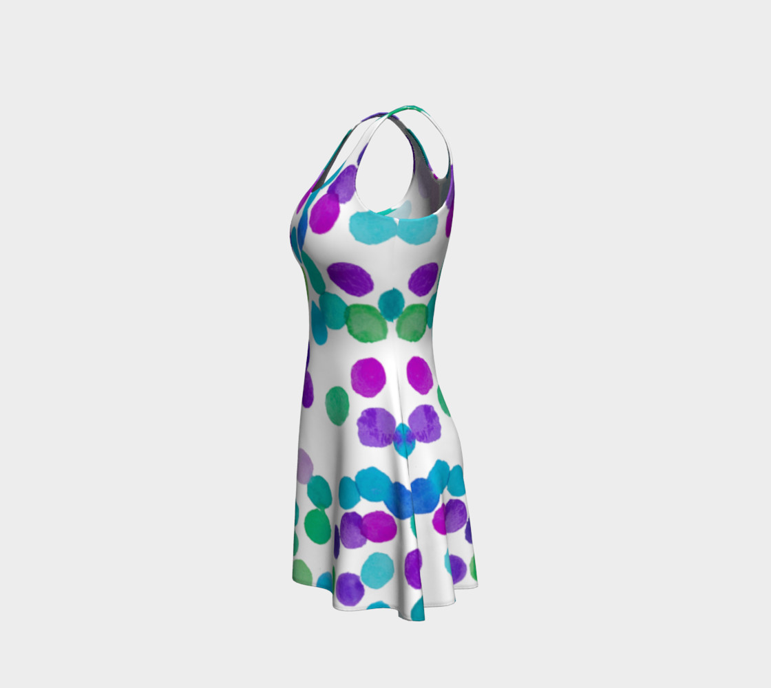Purple Blue Watercolour Dots preview #2
