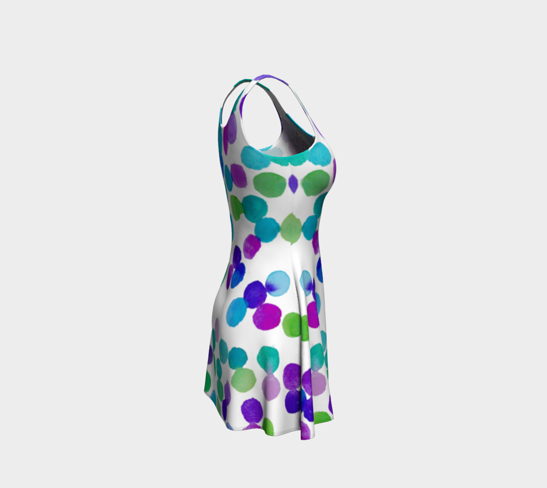 Purple Blue Watercolour Dots preview #4