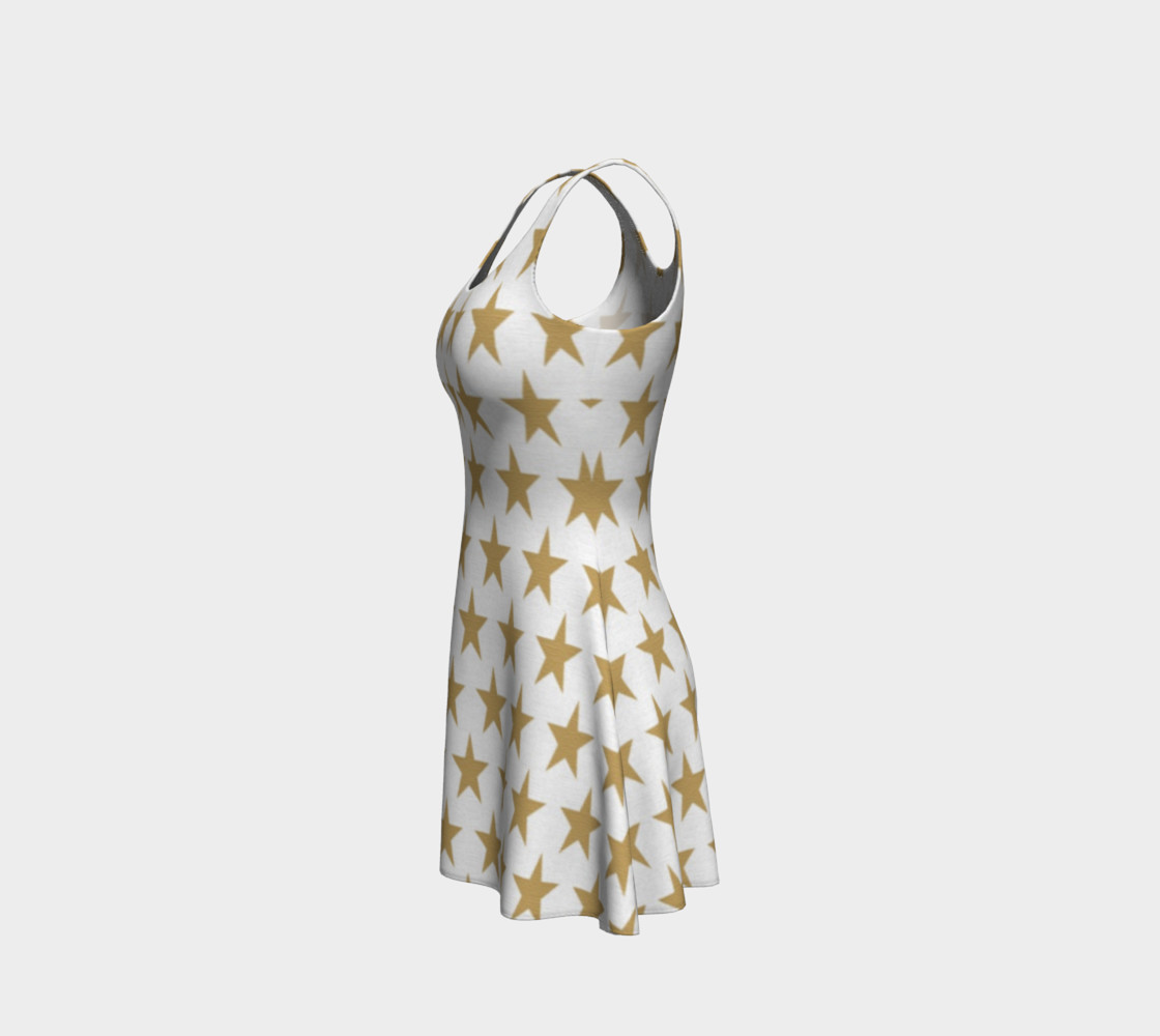 Gold Star Flare Dress preview #2