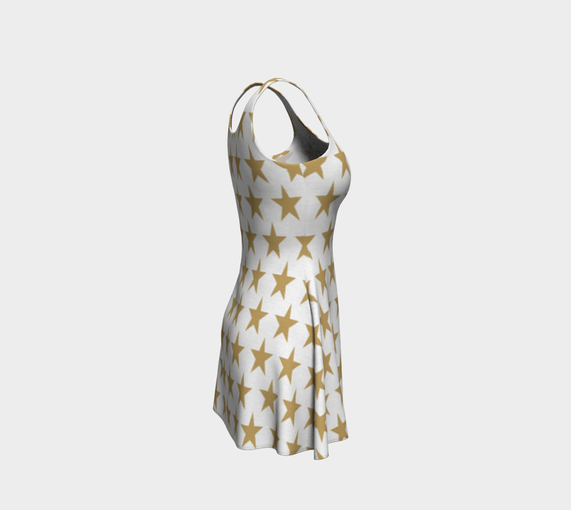 Gold Star Flare Dress preview #4