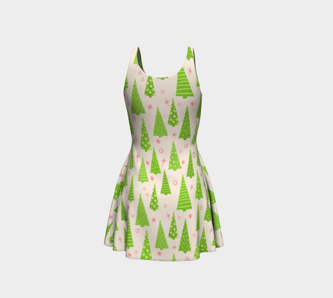 Christmas Tree Pattern Dress preview #3
