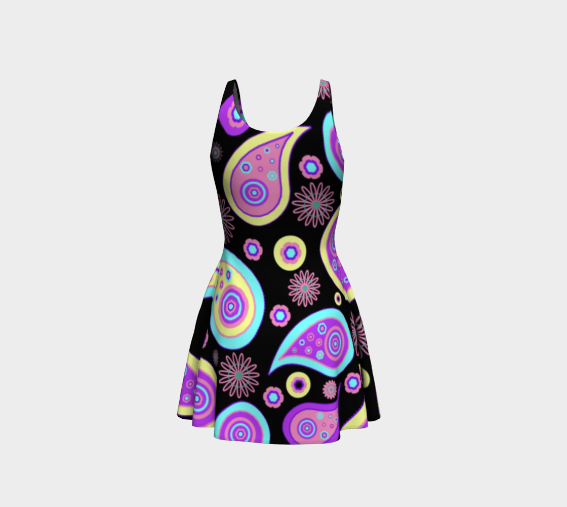 Paisley Pattern Flare Dress preview #3
