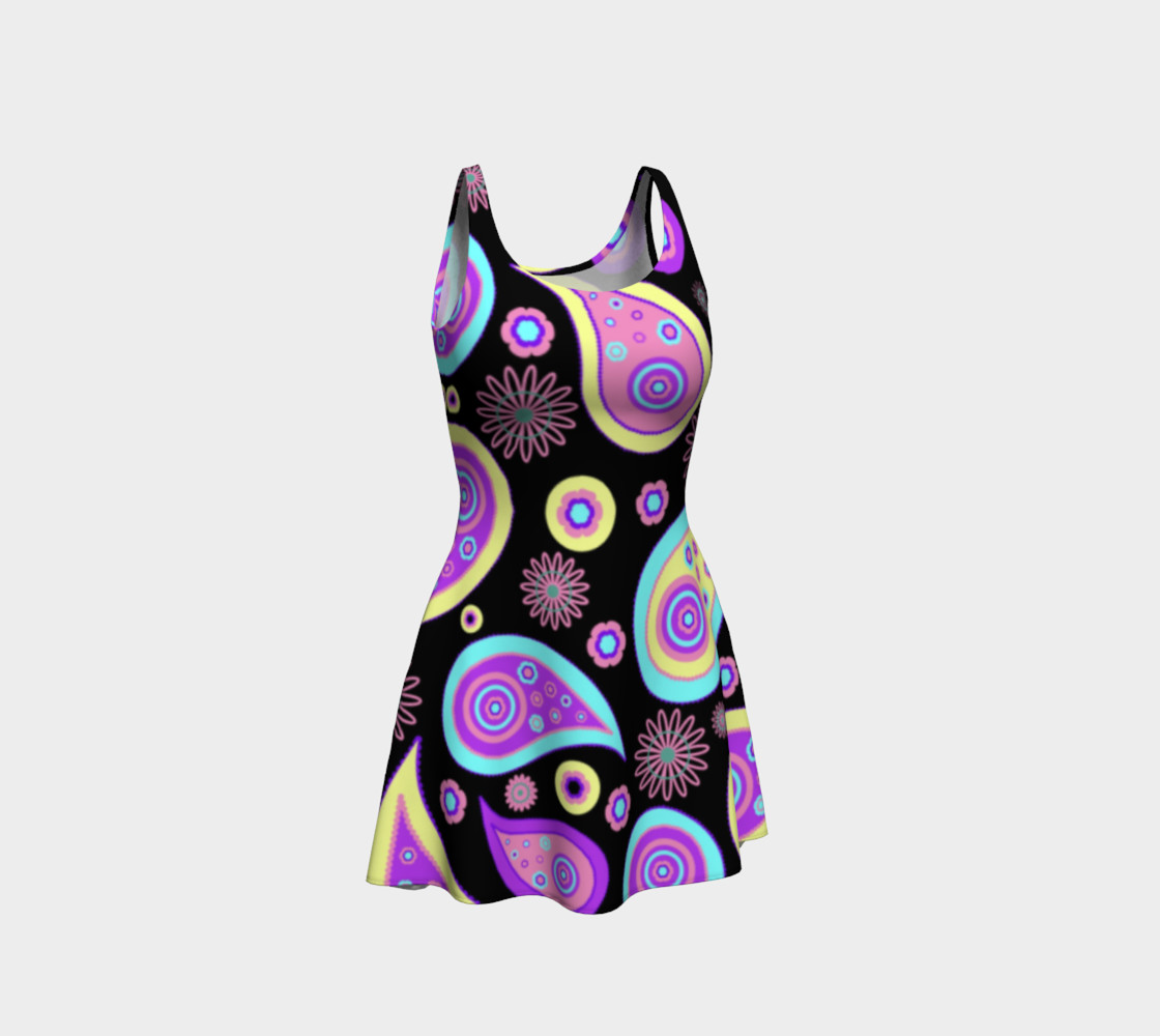 Paisley Pattern Flare Dress preview #1