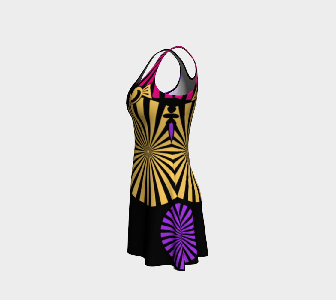 Halloween Pattern Flare Dress preview #2