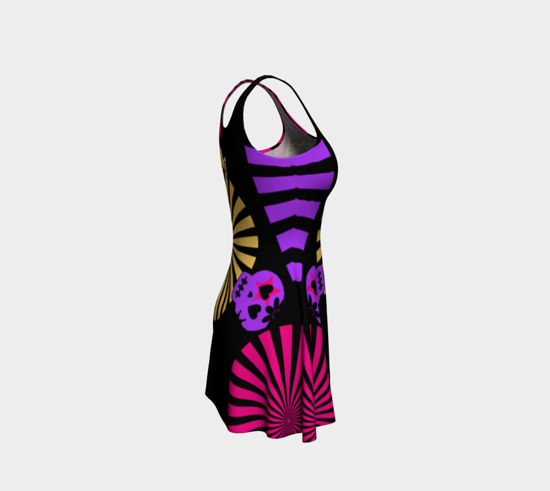 Halloween Pattern Flare Dress preview #4