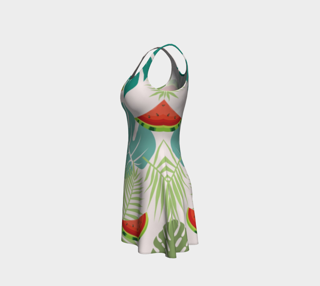 Tropical Pattern Flare Dress preview #2