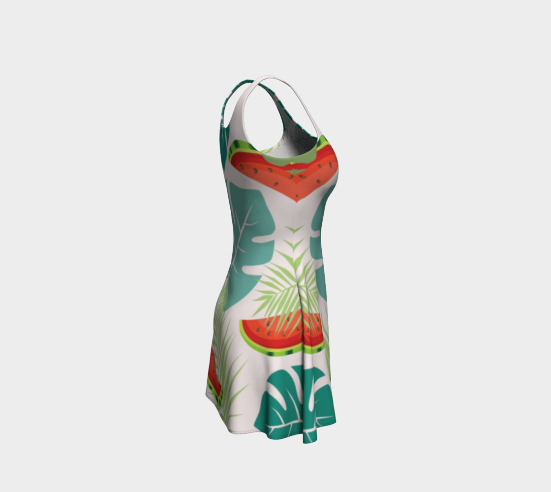 Tropical Pattern Flare Dress preview #4
