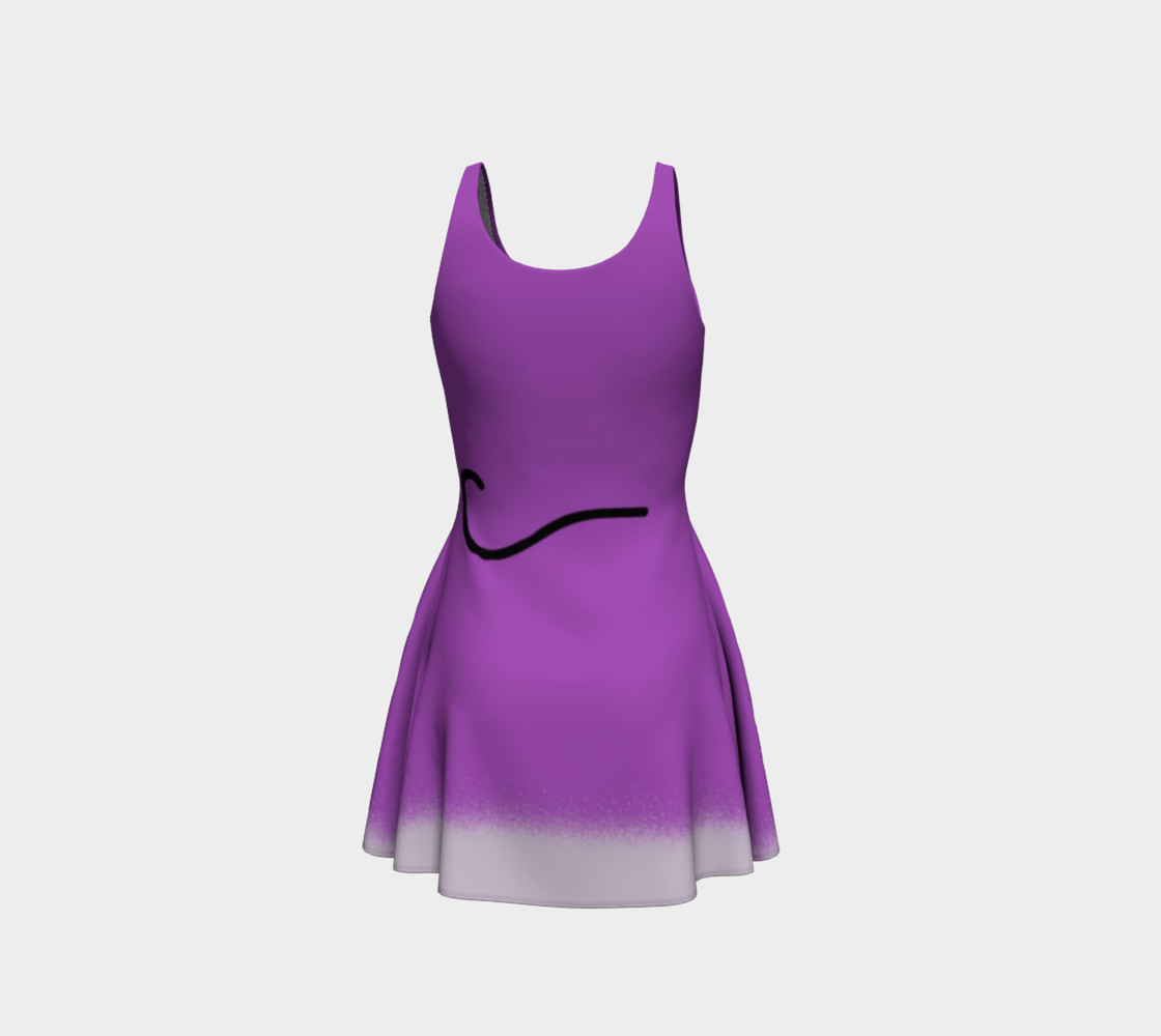 Purple Kitty Flare Dress preview #3