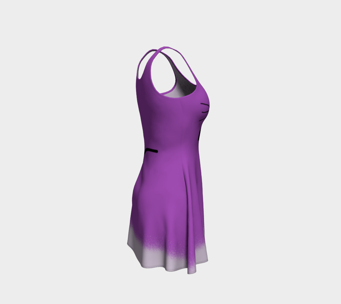 Purple Kitty Flare Dress preview #4