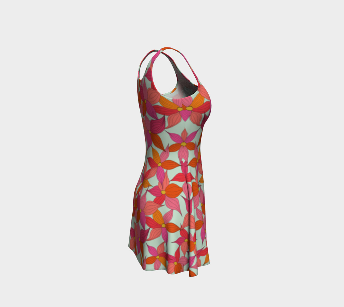 Orange pink flowers preview #4