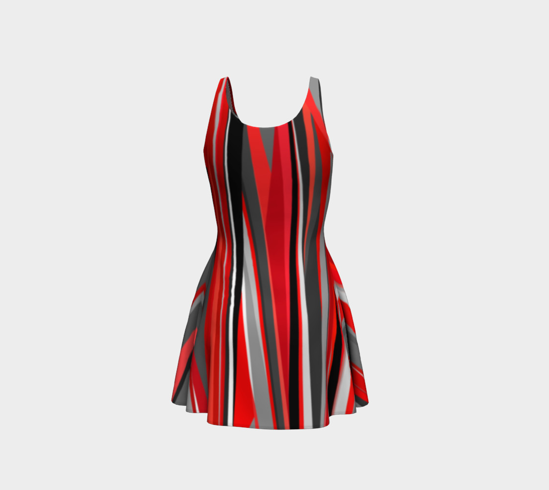 Red geometry Dress preview #3