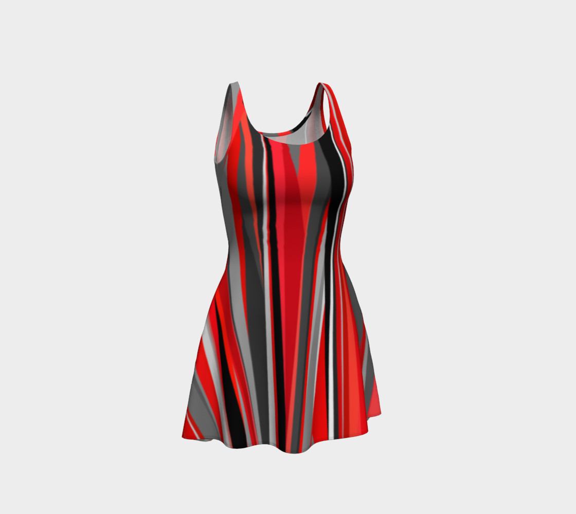 Red geometry Dress preview #1