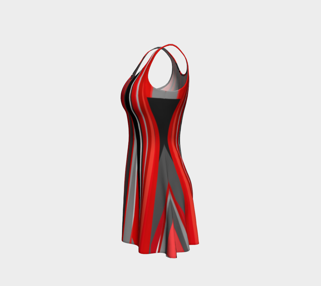 Red geometry Dress preview #2